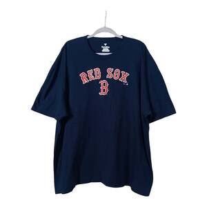 Boston Red Sox Tee Fanatics Men’s Size 4XL Navy Blue T-Shirt Short Sleeve Cotton